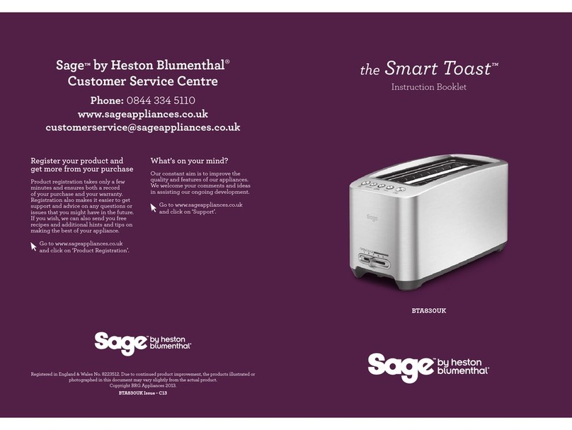 Sage BTA830UK User manual Sage BTA830UK User manual