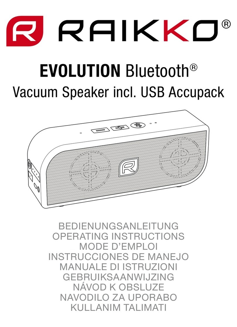 Raikko EVOLUTION operating instructions