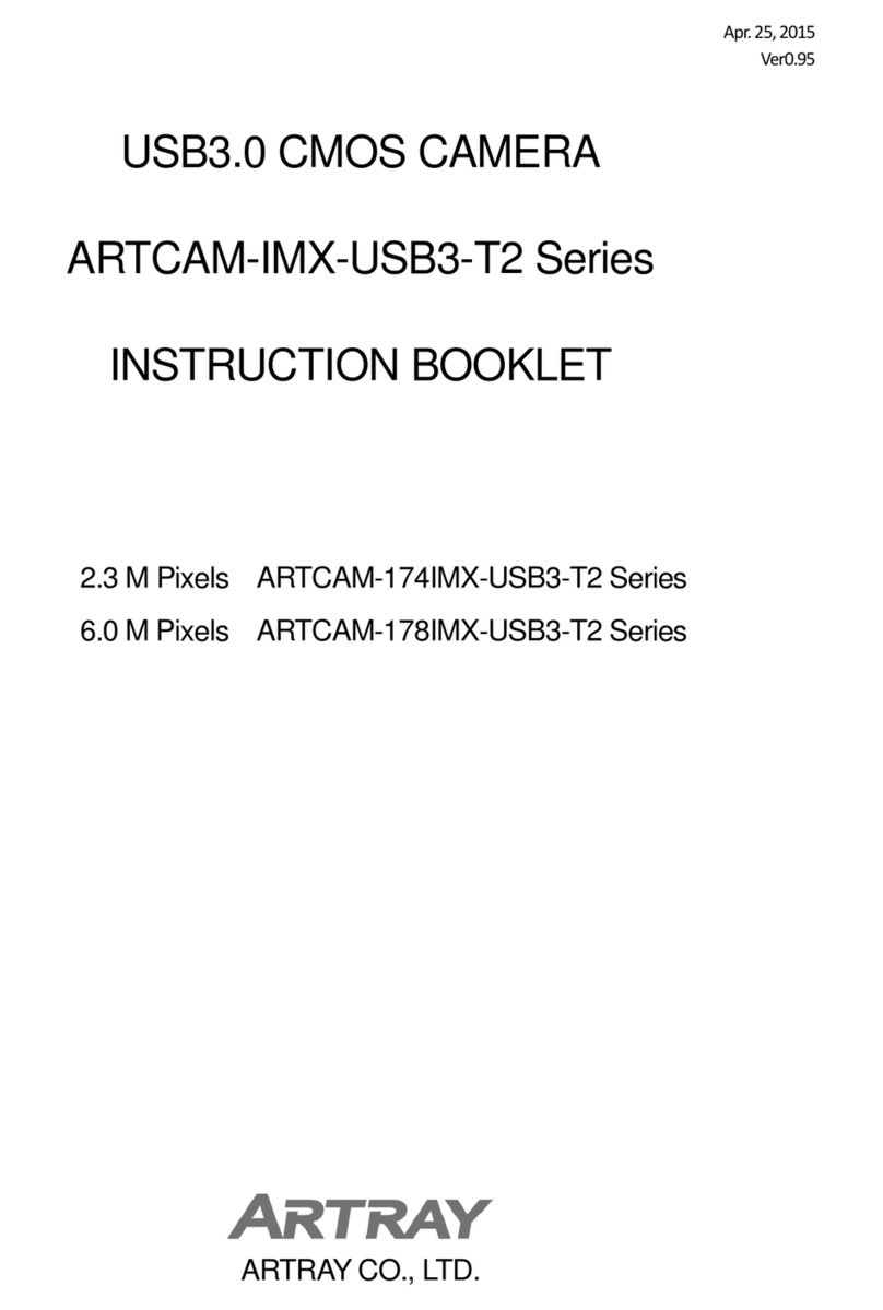 ARTRAY ARTCAM-IMX-USB3-T2 Series Instruction booklet