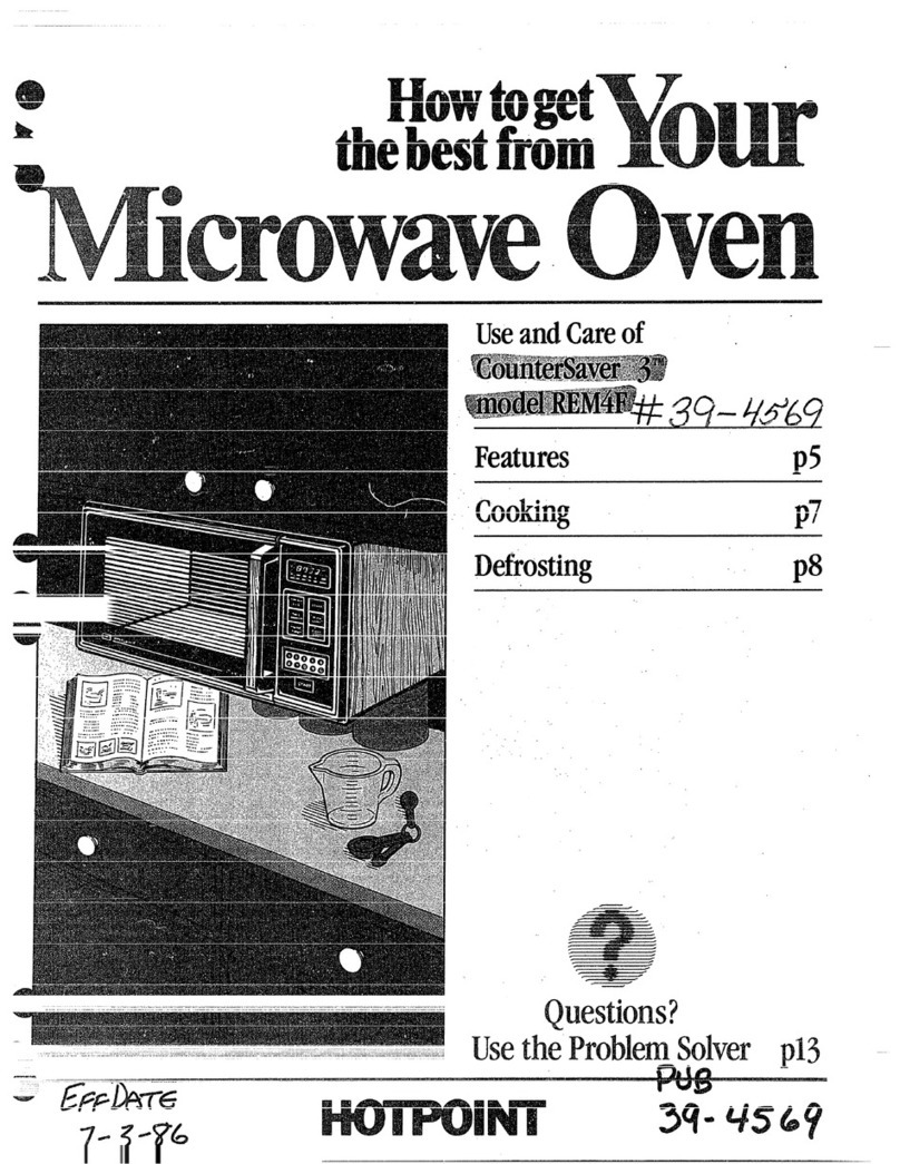 Hotpoint REM4F Use and care