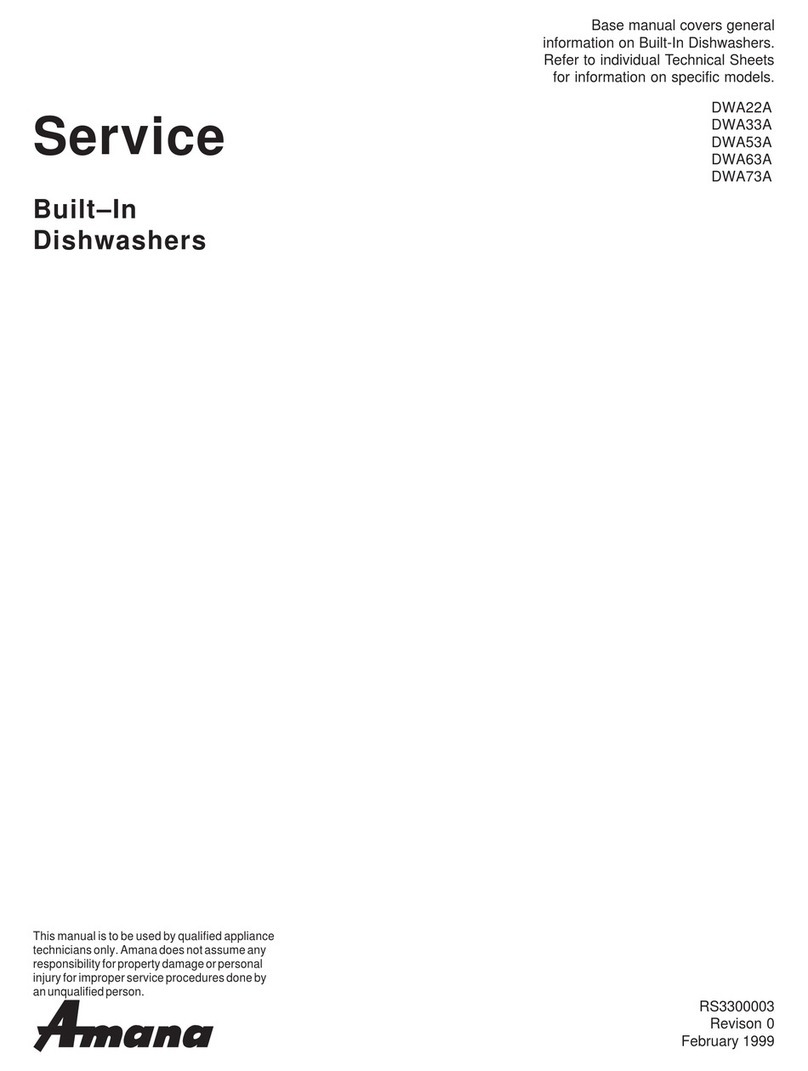 Amana DWA22A User manual