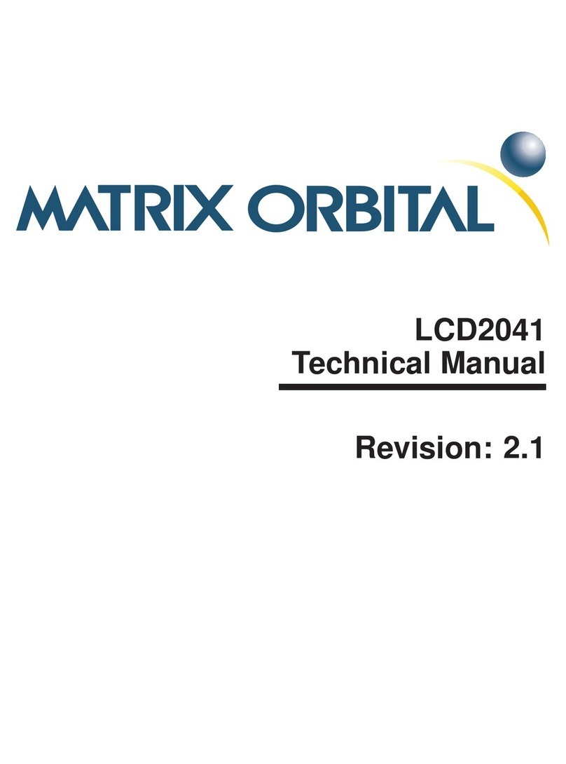 Matrix Orbital LCD2041 User manual