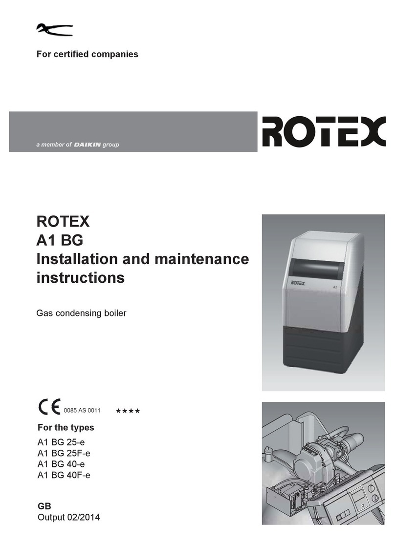 Rotex A1 BG Inline Installation and maintenance instructions