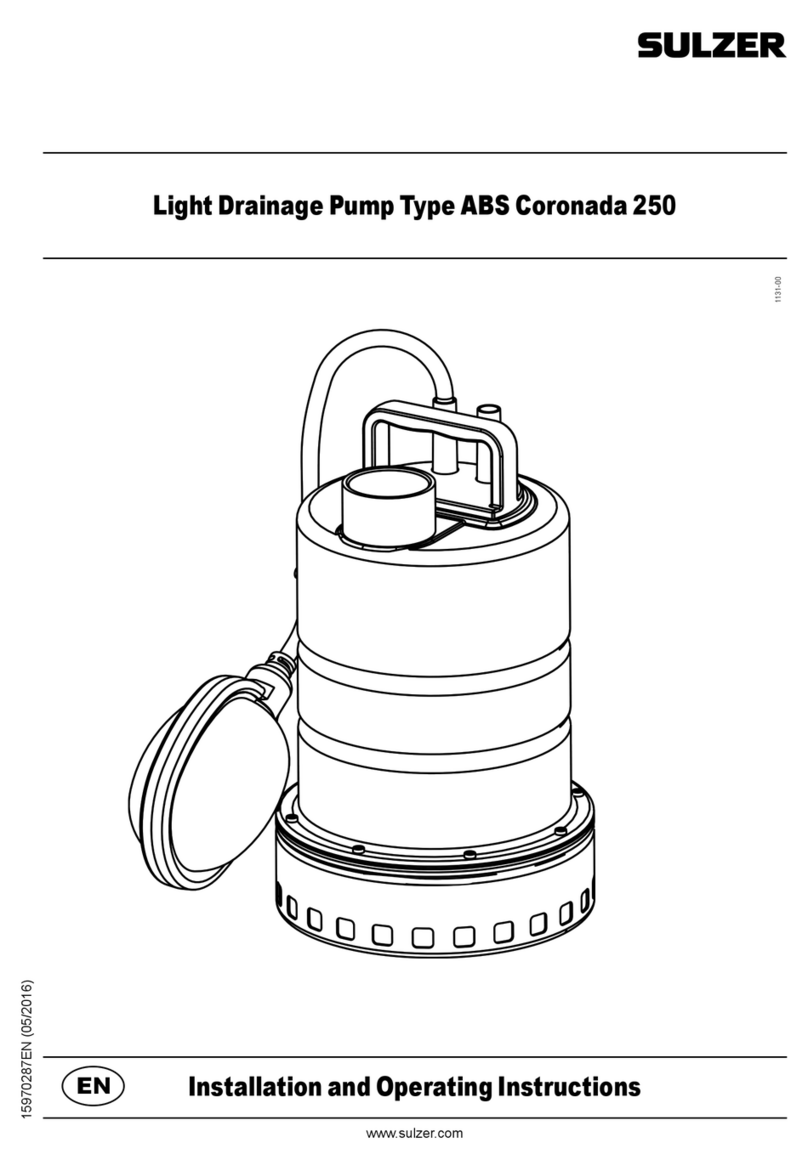 Sulzer ABS Coronada 250 Installation and operation manual Sulzer ABS Coronada 250 Installation and operation manual