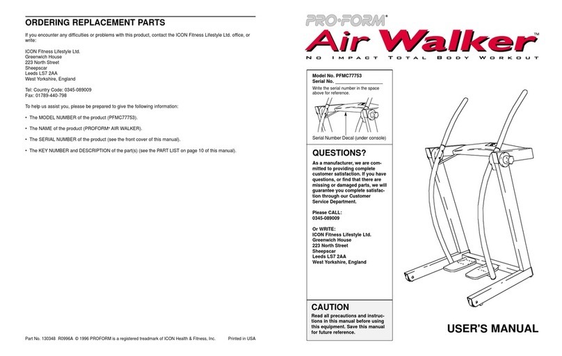 Pro-Form PFMC77753 User manual