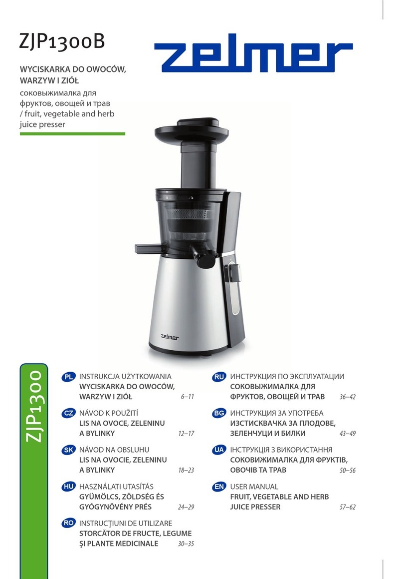 Zelmer ZJP1300B user manual