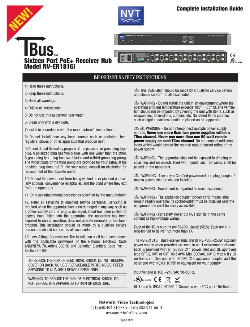Tbus NV-ER1816i installation guide
