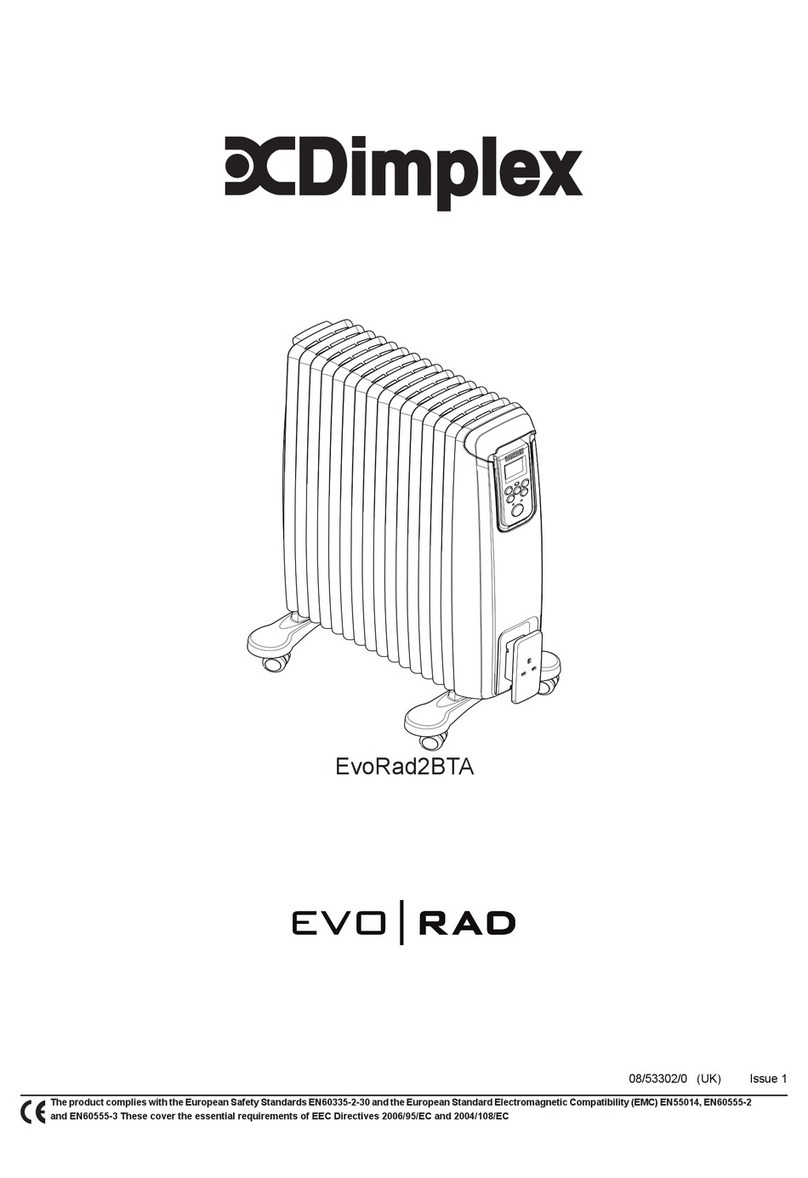 Dimplex EvoRad2BTA User manual