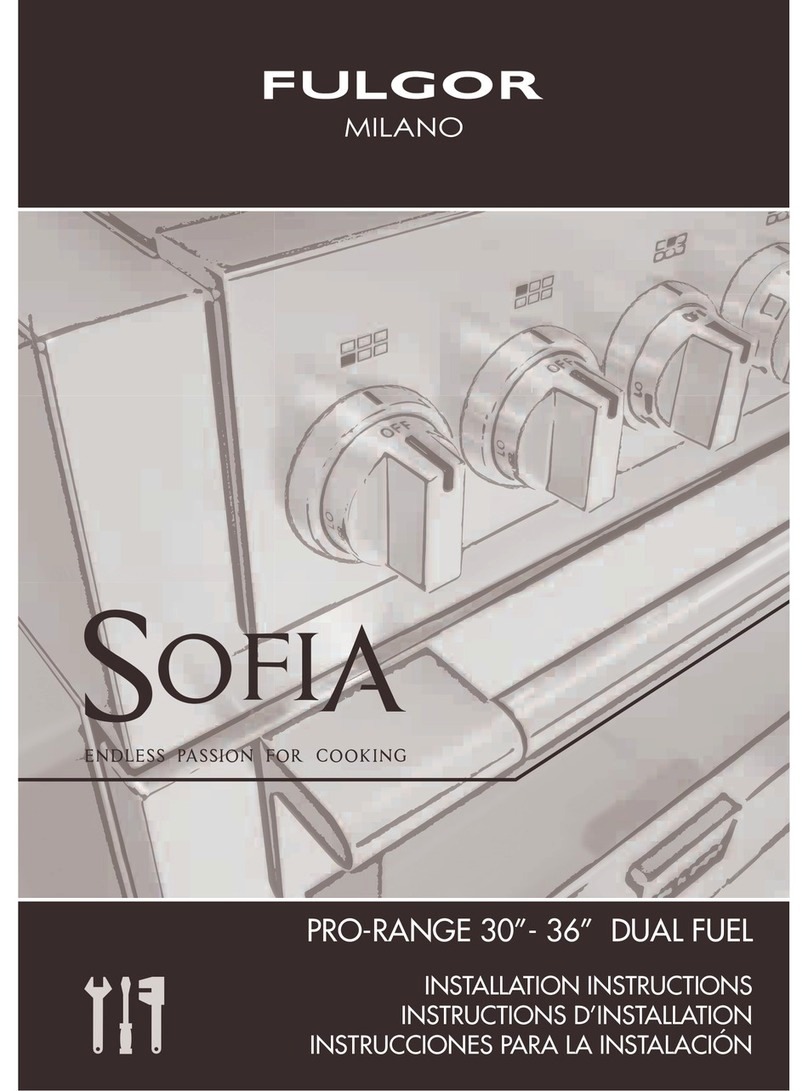 FULGOR sofia series installation instructions