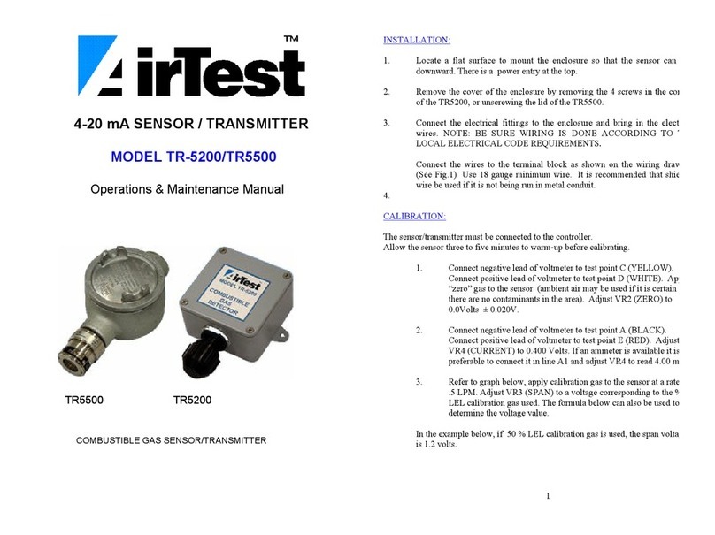 AirTest TR-5200 Operation & maintenance manual
