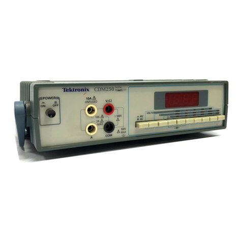 Tektronix cdm250 user manual