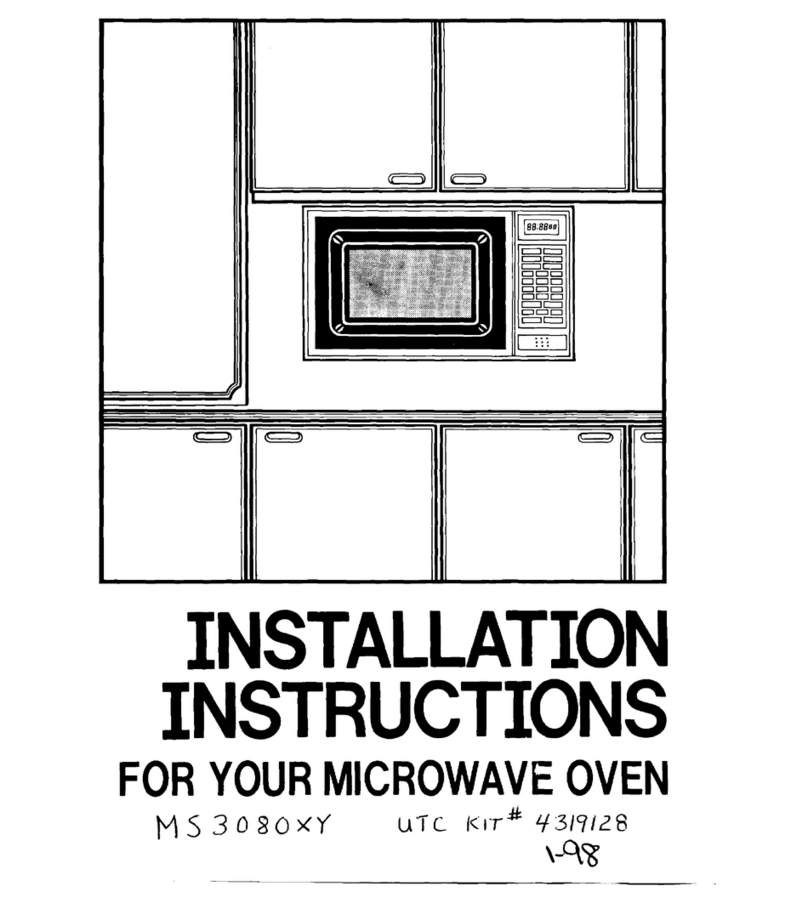 Whirlpool MS3080XY installation instructions