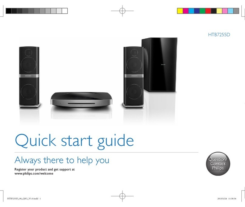 Philips HTB7255D quick start guide
