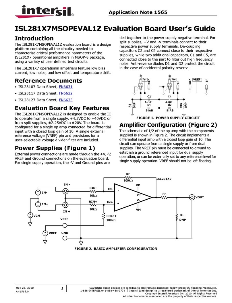 Intersil ISL281X7MSOPEVAL1Z user guide