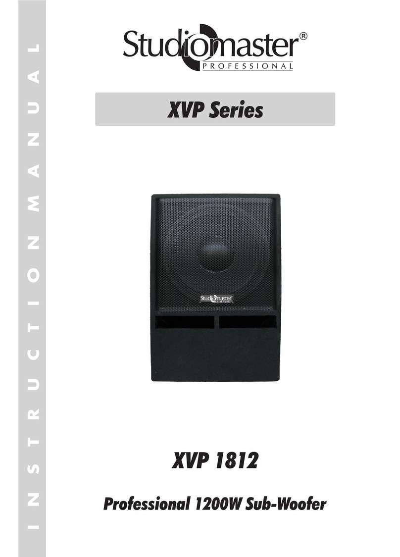 Studiomaster XVP 1812 instruction manual