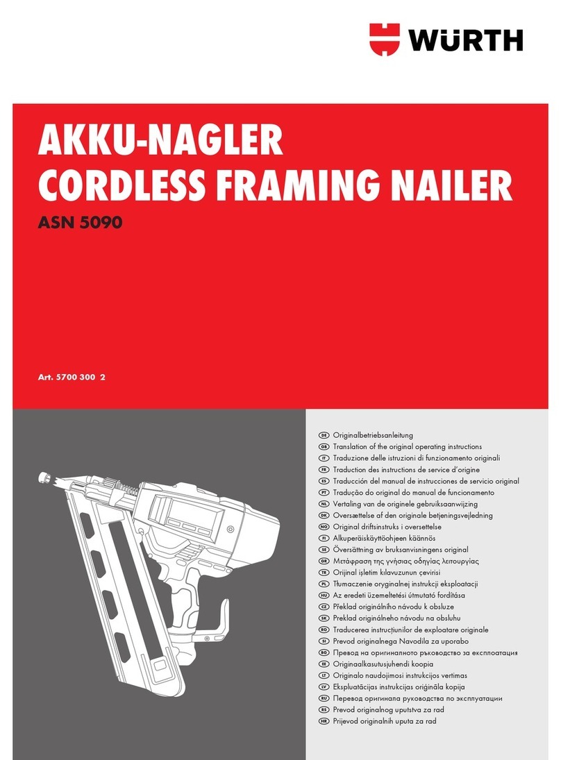 wurth ASN 5090 Translation of the original operating instructions