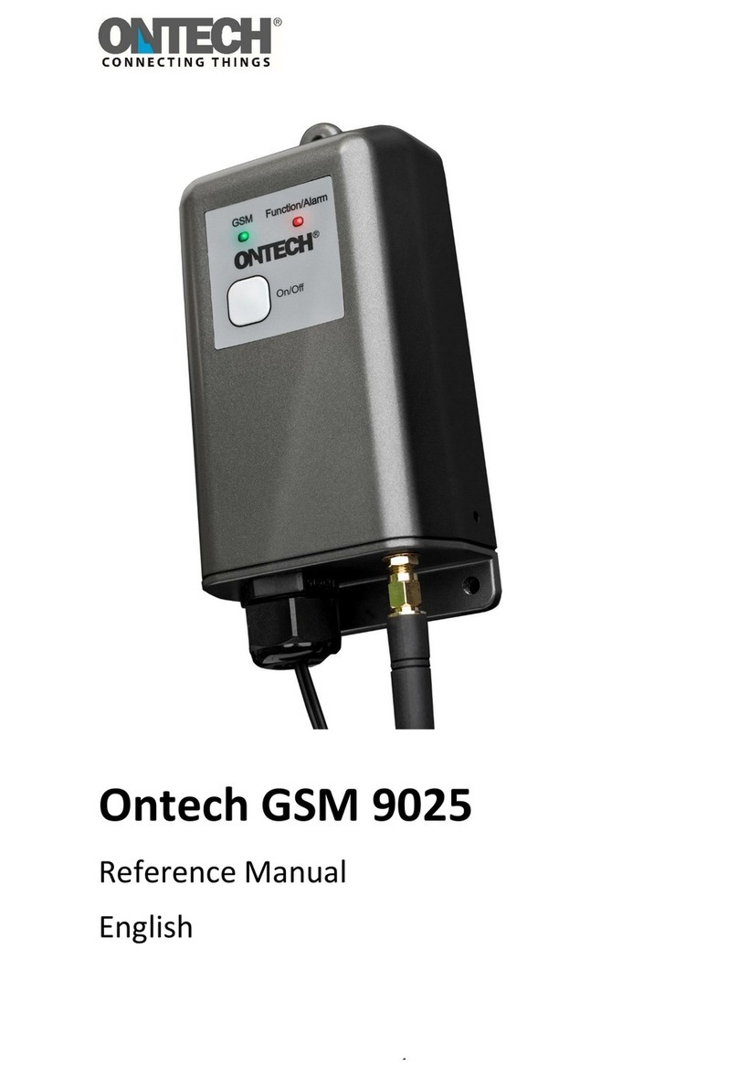 Ontech GSM 9025 Reference manual