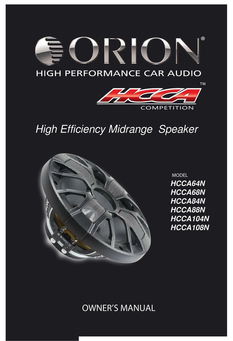 Orion HCCA64N owner's manual