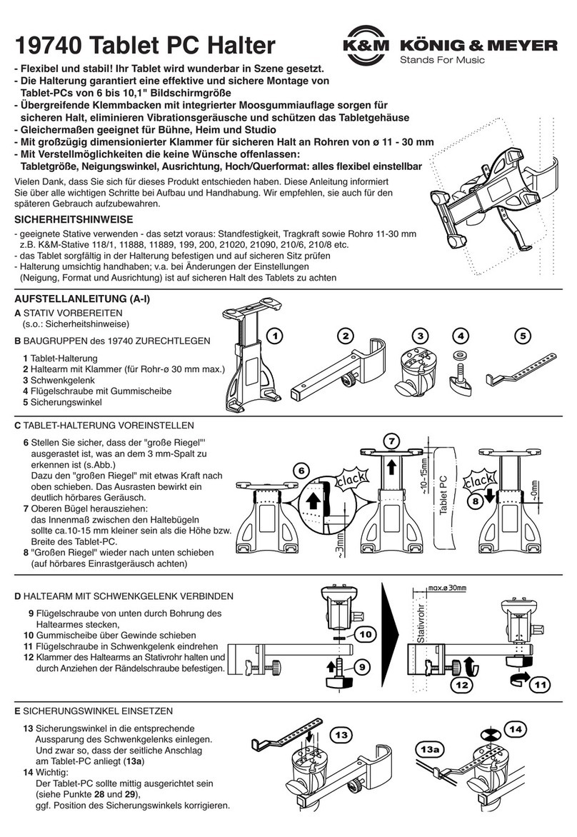 Konig & Meyer 19740 user manual