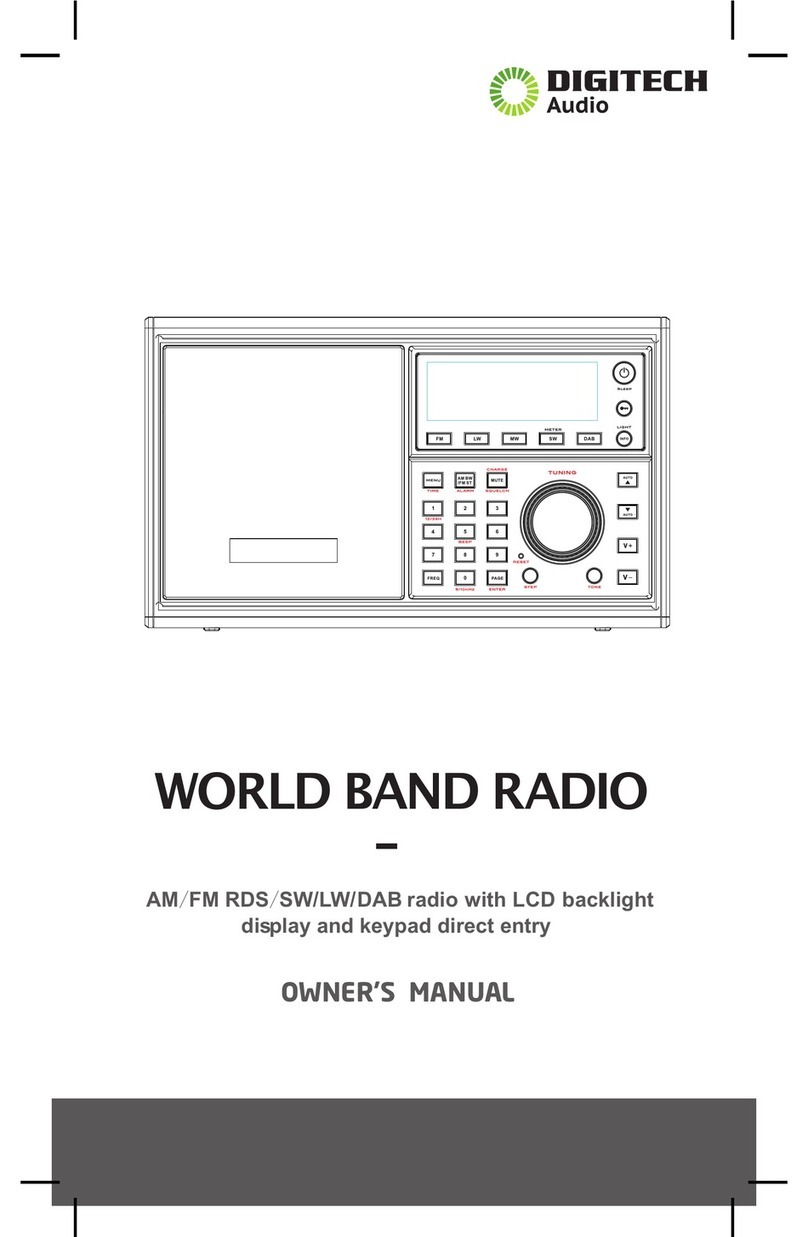 digi-tech WORLD BAND RADIO User manual