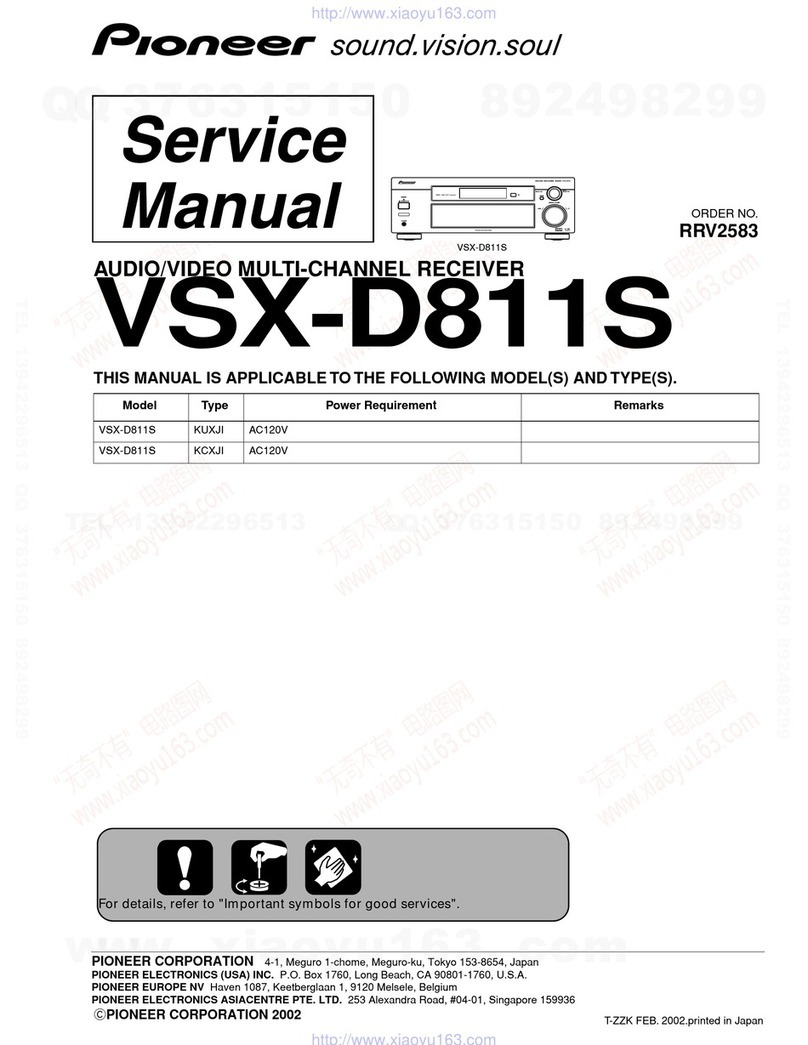 Pioneer VSX-D811S User manual