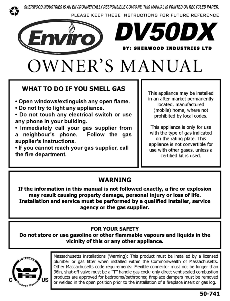Enviro DV50DX NG owner's manual Enviro DV50DX NG owner's manual