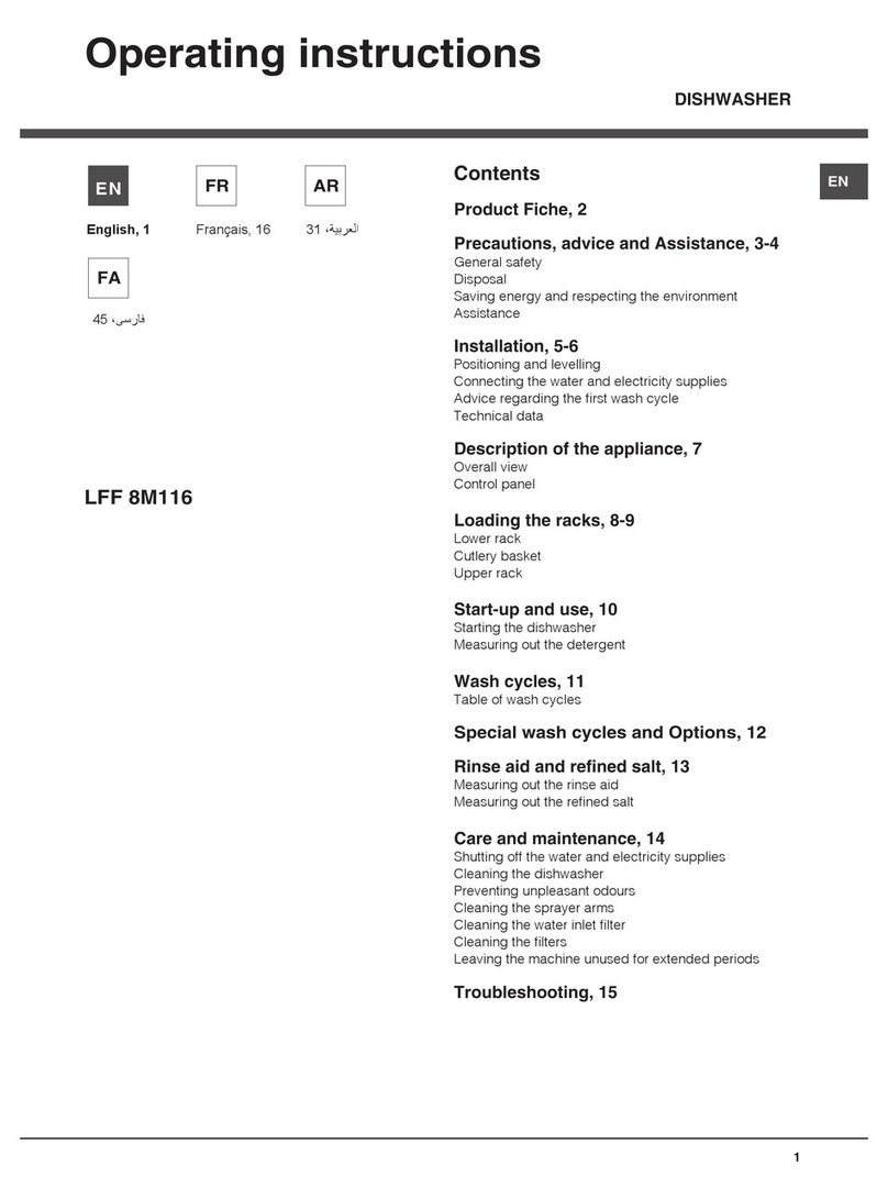 Hotpoint LFF 8M116 User manual Hotpoint LFF 8M116 User manual