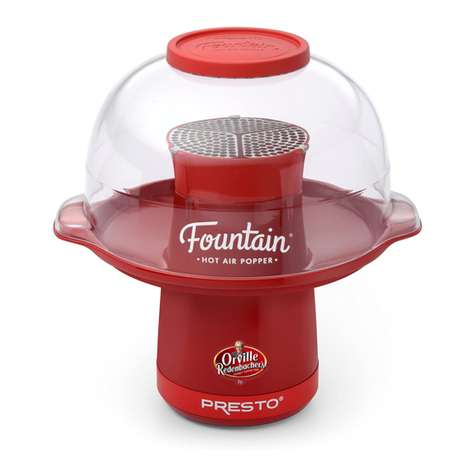 Presto fountain popper User manual Presto fountain popper User manual