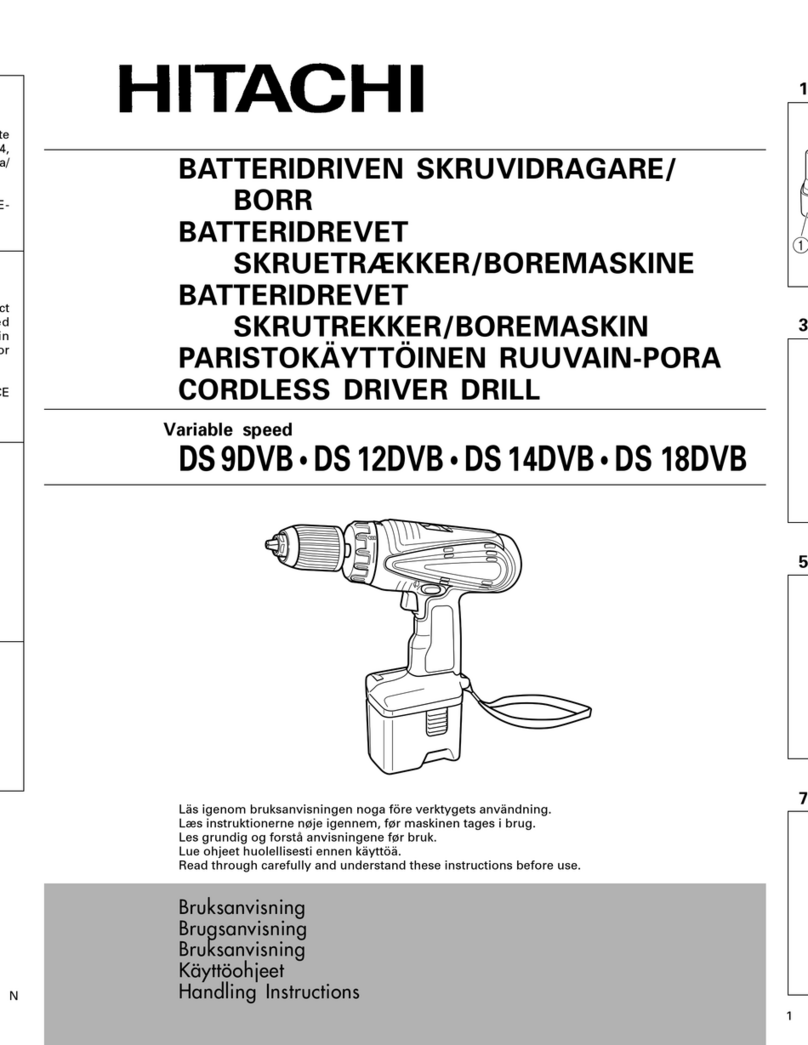 Hitachi DS 9DVB Handling instructions
