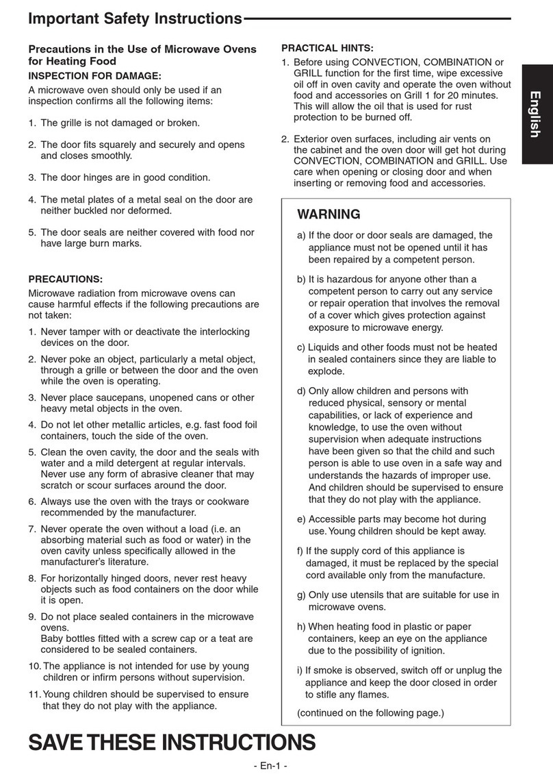 Panasonic NN-CD997S User manual