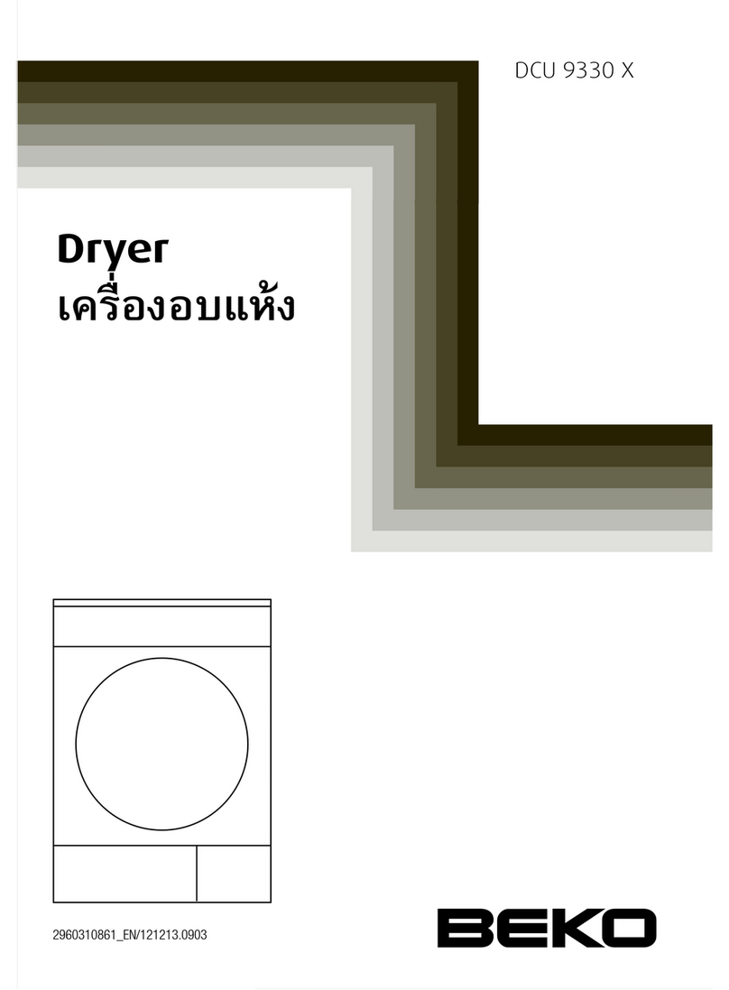 Beko DCU 9330 X user guide