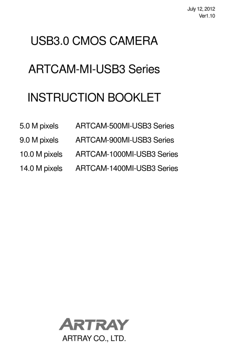 ARTRAY ARTCAM-MI-USB3 Series User manual