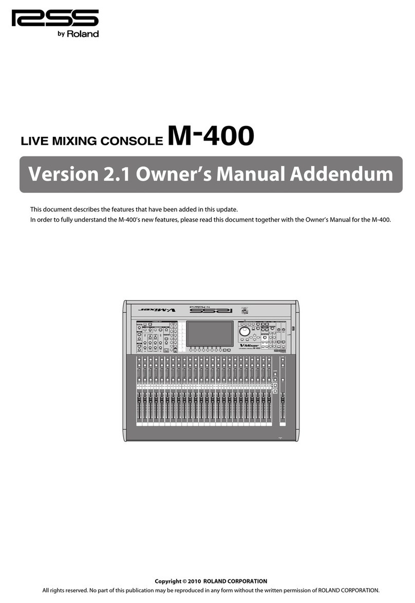 RSS M-400 User manual