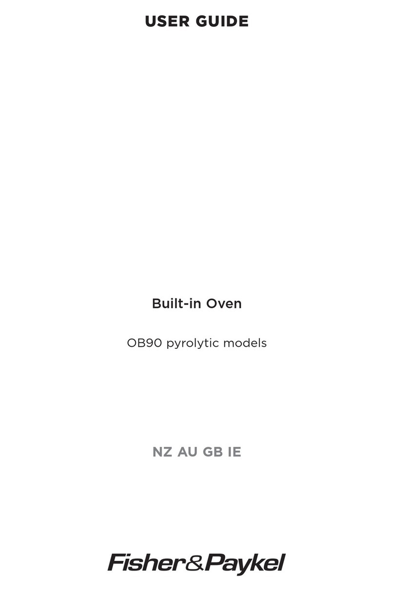 Fisher & Paykel OB90 Series user guide Fisher & Paykel OB90 Series user guide