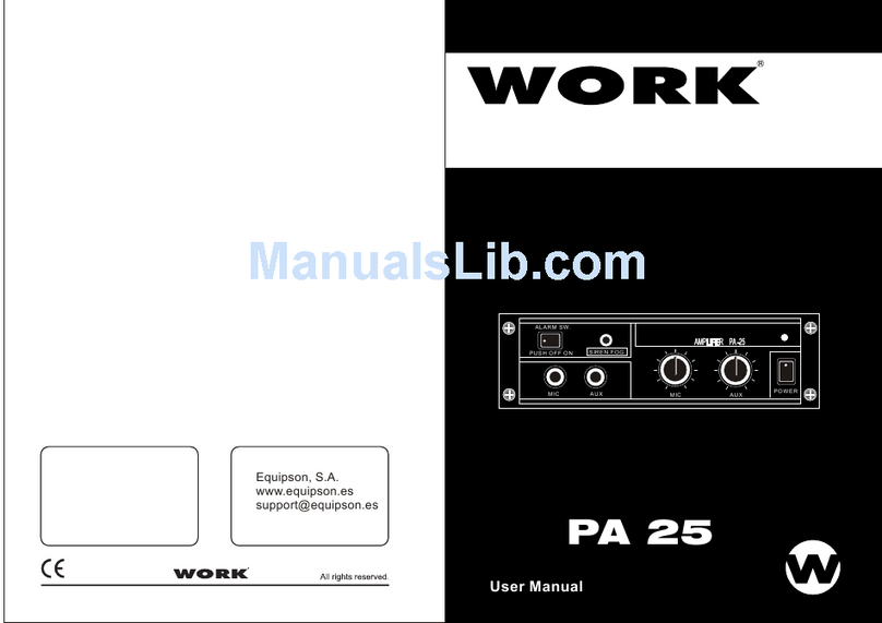 WorkPro PA 25 User manual