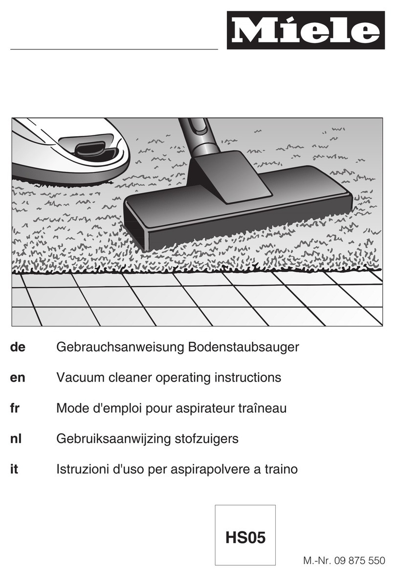 Miele HS05 operating instructions
