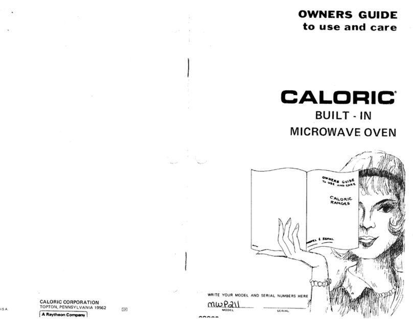 Caloric MWP211 User manual