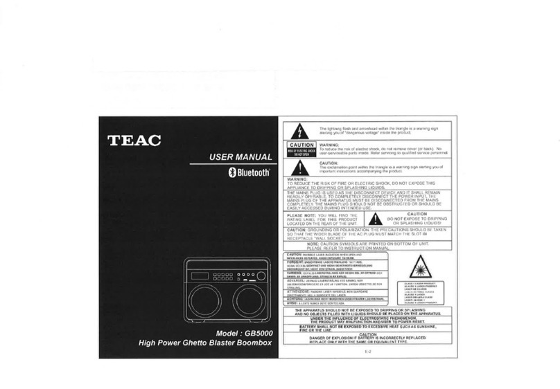 Teac GB5000 user manual