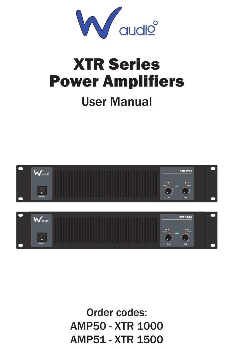 Waudio AMP50 - XTR 1000 User manual Waudio AMP50 - XTR 1000 User manual