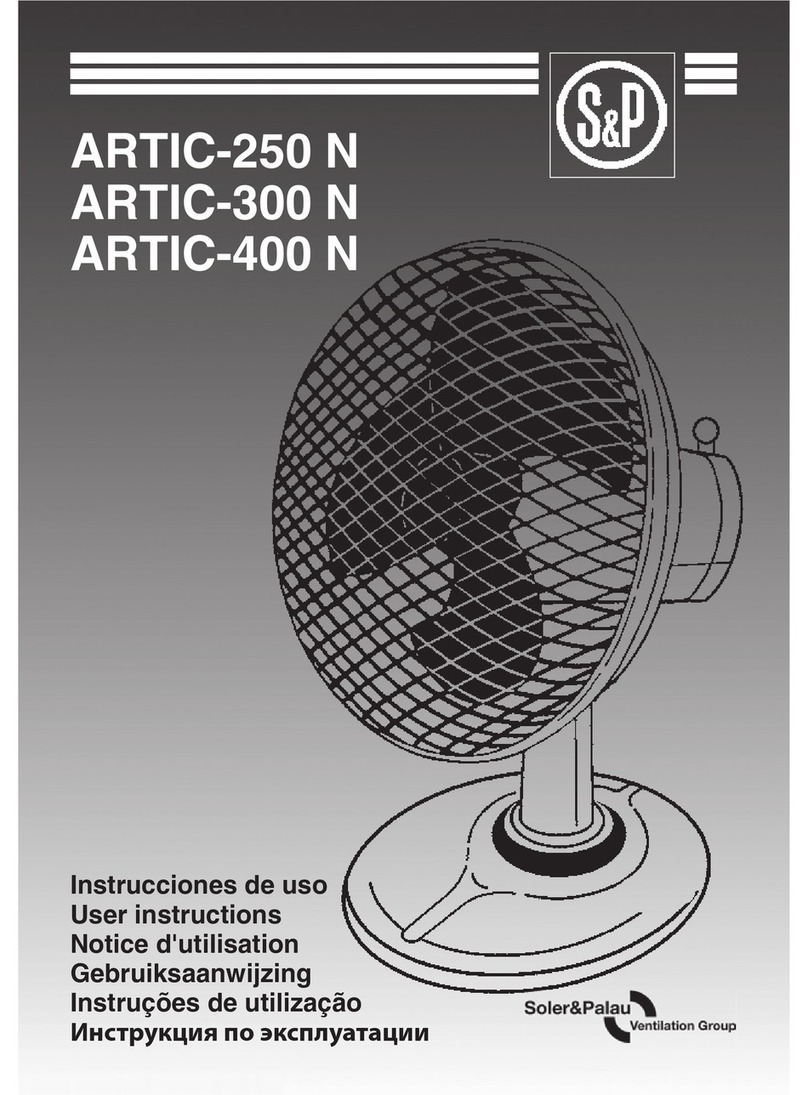 Soler & Palau ARTIC-250 N User manual