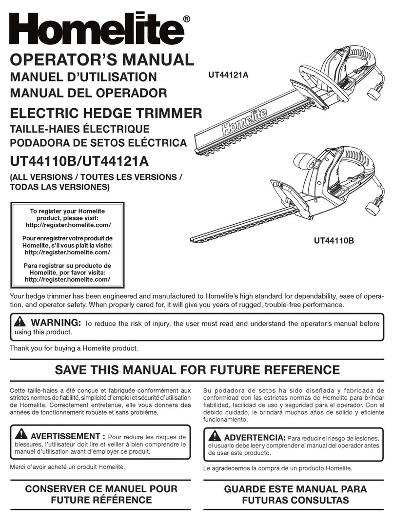 Homelite UT44121A User manual