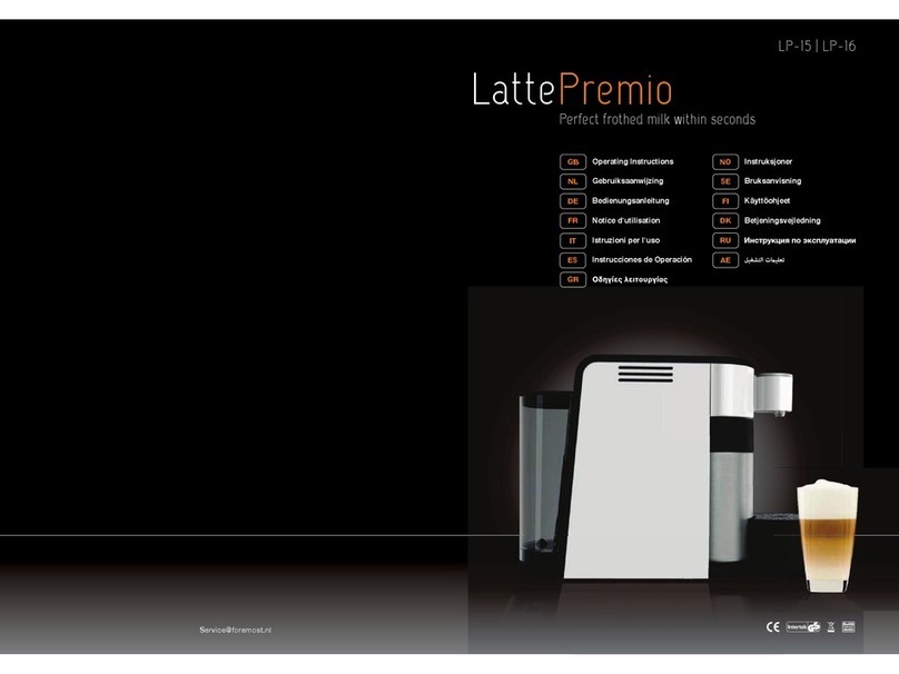 LattePremio LP-15 User manual
