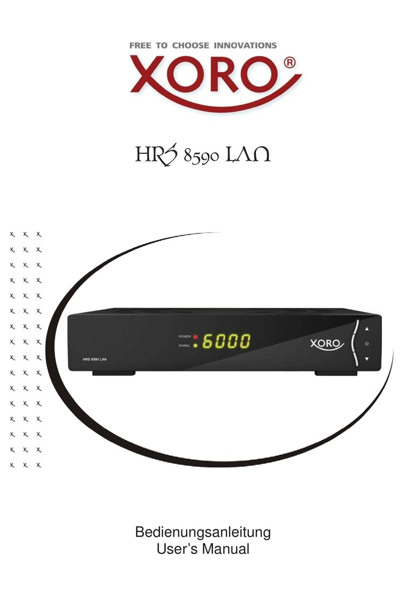 Xoro HR5 8590 user manual