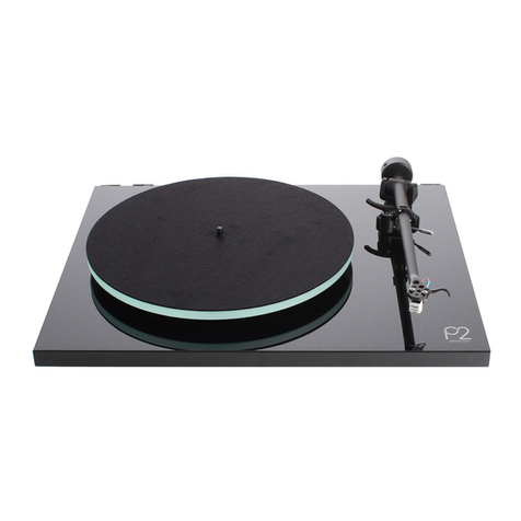 Rega Planar two quick start guide