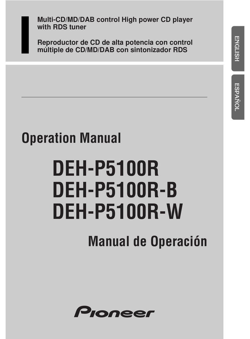 Pioneer DEH-P5100R Operation manual
