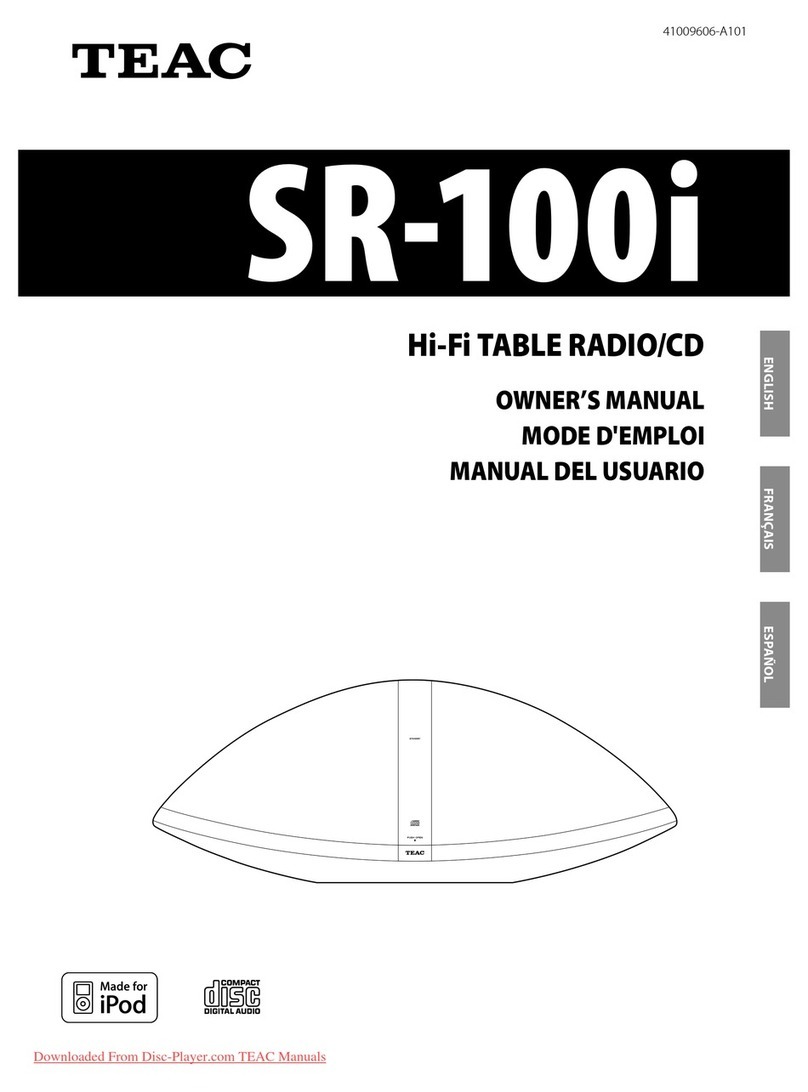 Teac SR-100i owner's manual