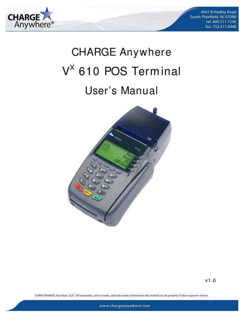 CHARGE Anywhere VX 610 user manual