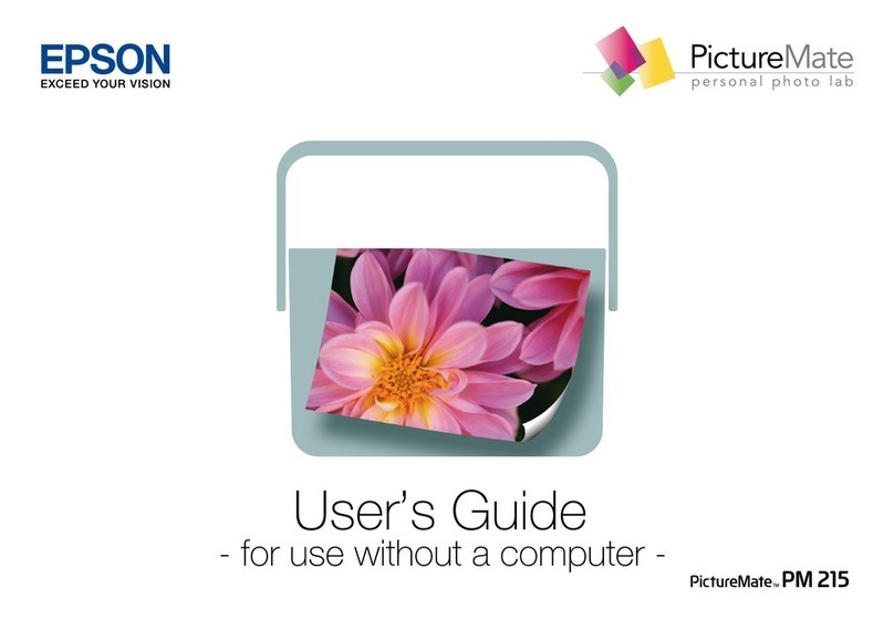 Epson PictureMate PM 215 User manual