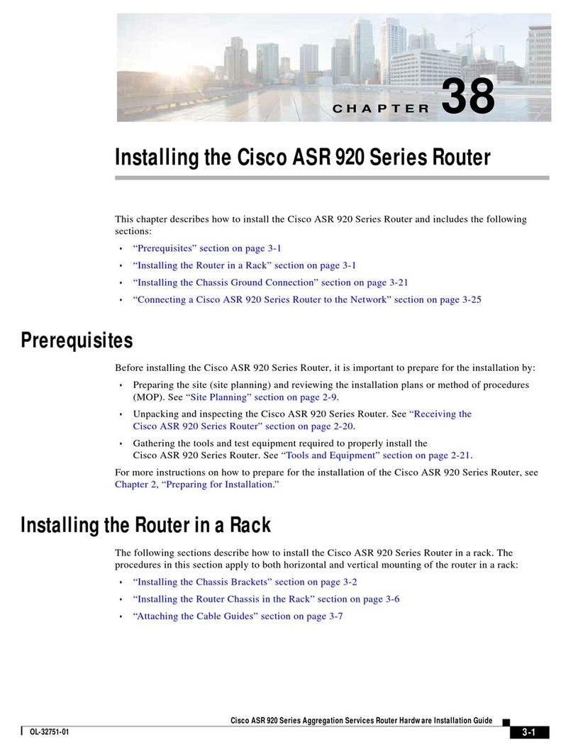 Cisco ASR 920 series Instruction Manual Cisco ASR 920 series Instruction Manual