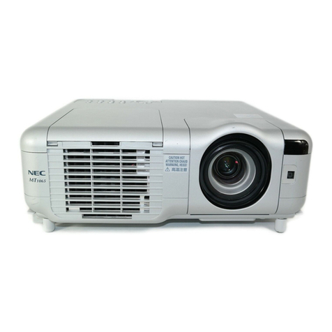 NEC MT1065 - MultiSync XGA LCD Projector user manual
